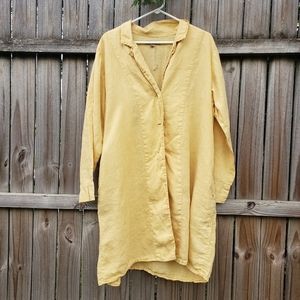 Flax polo dress, size medium